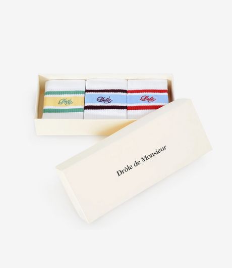 Drôle de Monsieur La Chaussette Drôle Rayée Multicolor