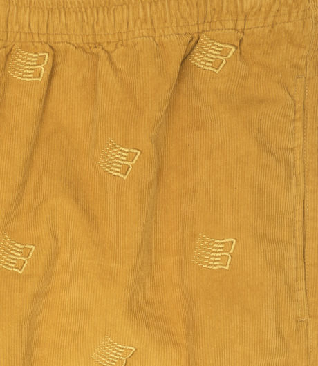 Bronze 56K All Over Logo Embroidered Cord Pant Mustard