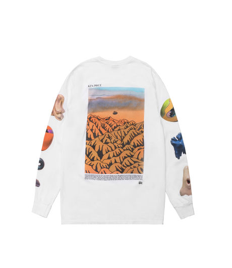 Stussy Primordial World LS Tee White