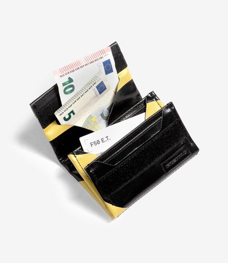 Freitag F50 E.T. Small Wallet Black/Yellow 2