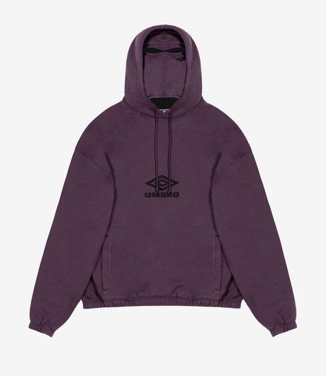 Umbro OG Logo Mask Hoodie Dark Purple