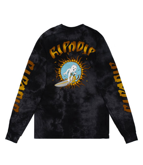 Ripndip Surf Up L/S Black Mineral Wash