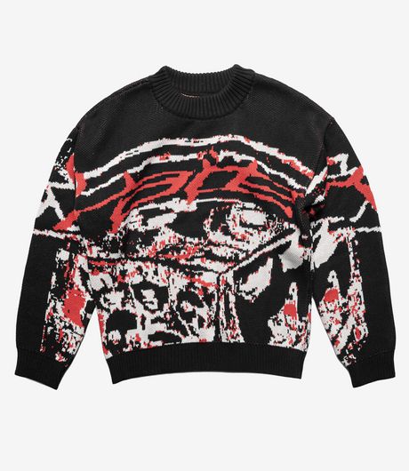 Racer Worldwide Knit Sweater Black/Red