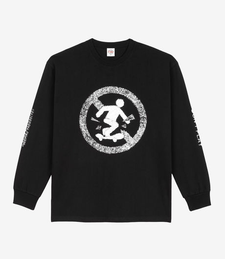 【POLAR SKATE CO】Saint Kawaii LS Tee BLACK POLAR LS TEE | SAINT KAWAII - BLACK – WISE supply