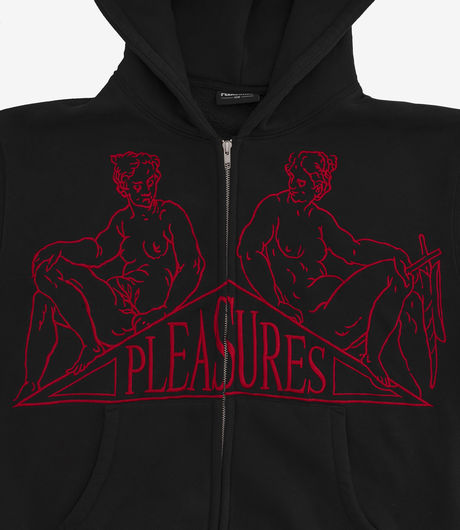 Pleasures Squeeze Zip Up Hoodie Back