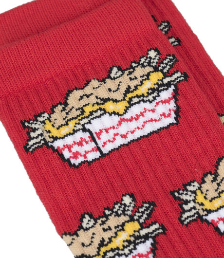 40's & Shorties Carnivore Fries Socks Red