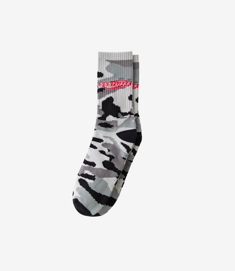 SSSTUFFF Camo Socks Black