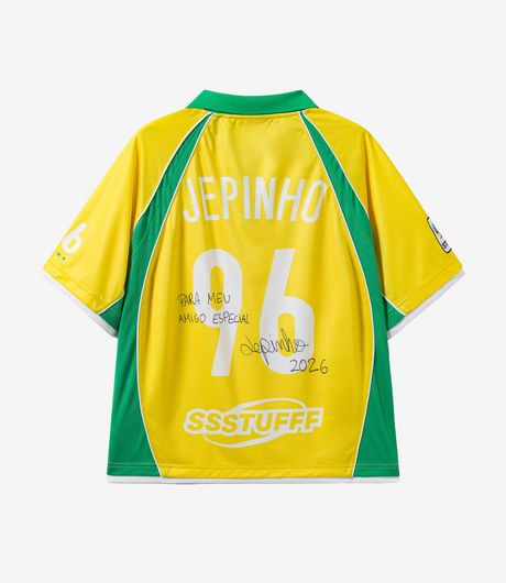 SSSTUFFF Not Brazil Football Jersey Yellow