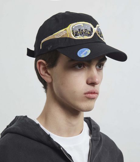 SSSTUFFF I Wear Glasses Cap Black