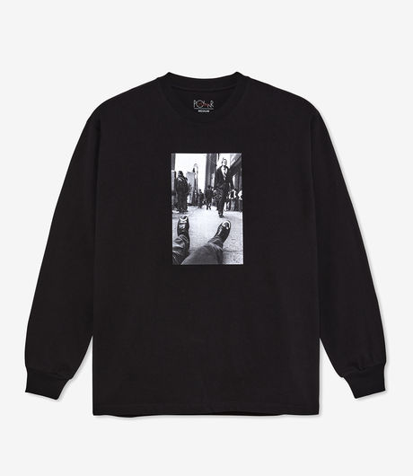 Polar Skate Co Happy Sad LS Tee Black