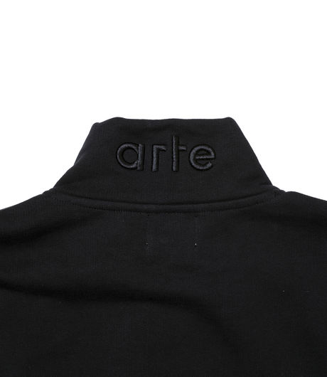 Arte Antwerp Corey 1/4 Zip Sweat Black 