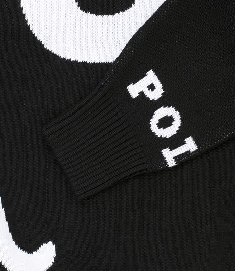 Polar Skate Co Snake Knit Sweater Black/White