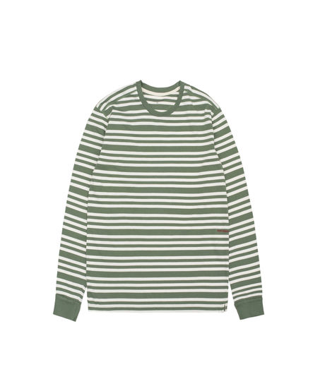 Pop Trading Company Triple Stripe Longsleeve T-Shirt Olive