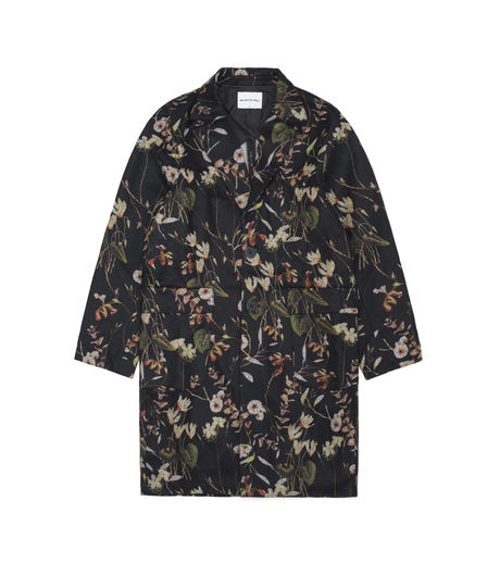 MKI Miyuki-Zoku Floral Overcoat Black/Rust