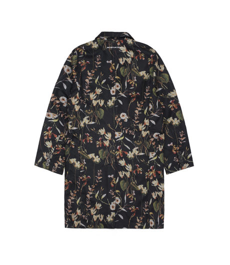 MKI Miyuki-Zoku Floral Overcoat Black/Rust