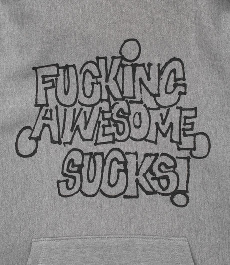 Fucking Awesome Sucks Hoodie Heather Grey