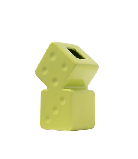 Stussy Dice Ceramic Vase Lime