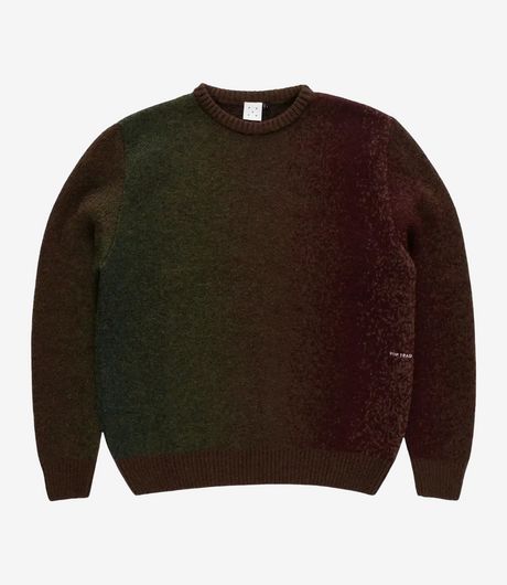 POP Trading Company Mohair Striped Knitted Crewneck Multicolor