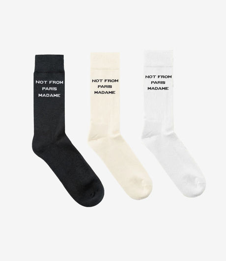 Drôle de Monsieur Le Pack de Chaussettes Slogan Multi