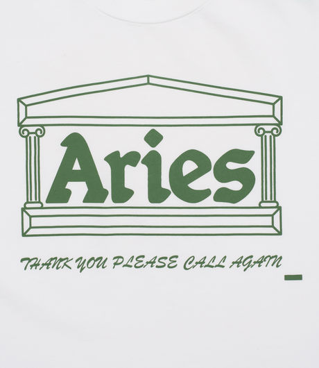 Aries Plastic Tee White/Green
