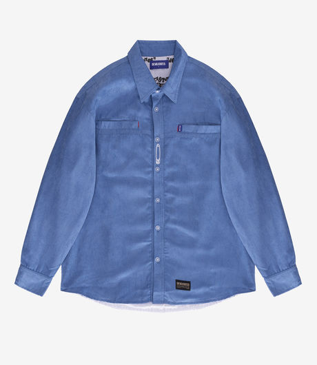 Devá States ORB Corduroy Overshirt Washed Blue