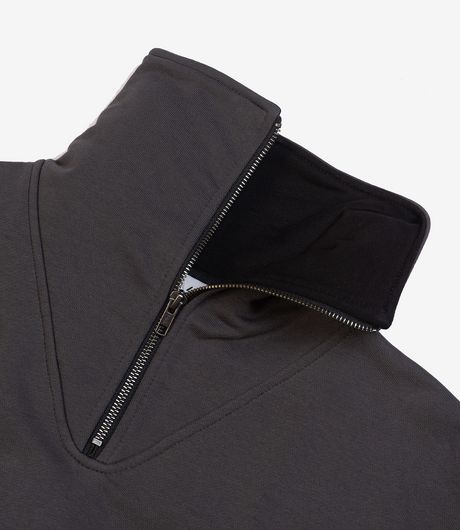 Pūga73 Isaac Quarter Zip Up Fume Grey