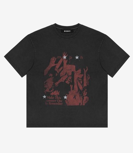 MISBHV Mudd Club T-Shirt Washed Black
