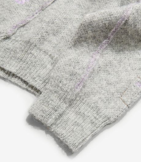 Reese Cooper Outdoor Supply Sequoia Knit Sweater Brushed Knit Ash/Lavender
