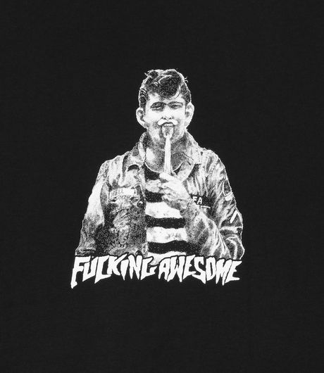 Fucking Awesome Knife Tongue Tee Black