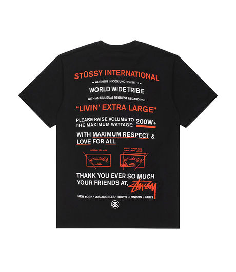 Stussy Maximum Respect Tee Black