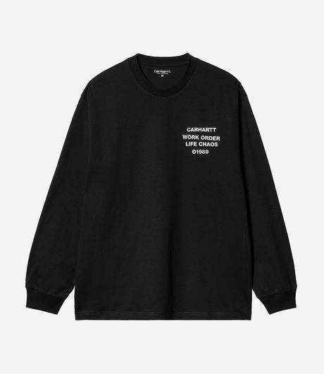 Carhartt WIP L/S Reverse Hammer T-Shirt Black