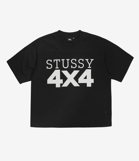 Stussy 4X4 Mesh Football Jersey Black