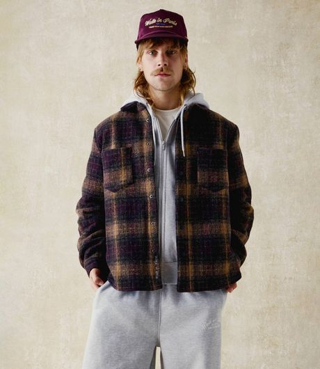 Walk In Paris Estate Wool Overshirt Brown