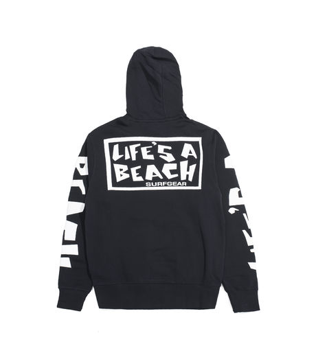 Life's a Beach LAB Logo Hood Black
