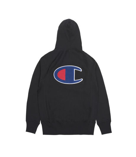 Champion Half Zip Hooded Sweatshirt Black
