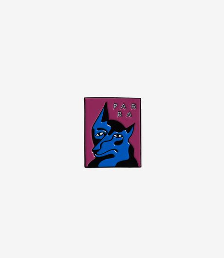 by Parra Dogface Enamel Pin Washed Magenta