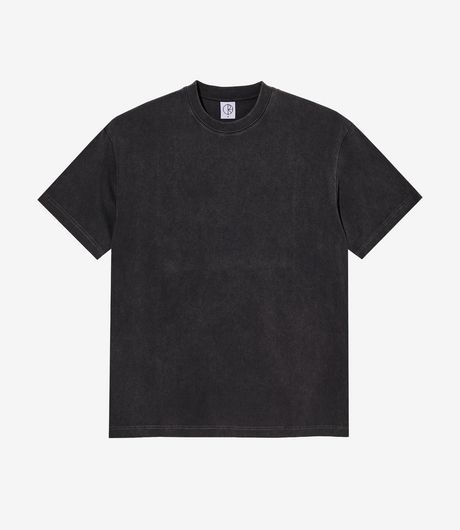 Polar Skate Co Stroke Logo Contrast Tee Silver Black/Black