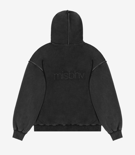 MISBHV Cross Hoodie Washed Black