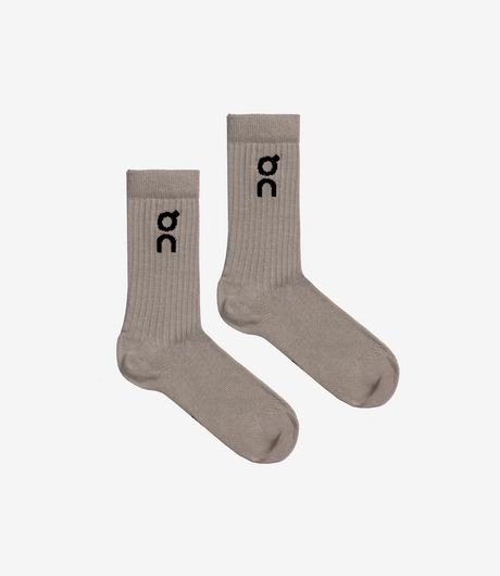 On Logo Sock High 3-Pack Hare/Brume