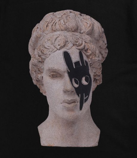 MISBHV Ray Johnson Bunny Head Bust T-Shirt Grey