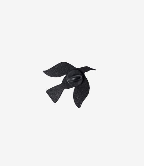 by Parra Crow Enamel Pin Black
