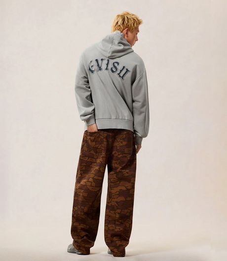EVISU Scorpio Hoodie Light Grey