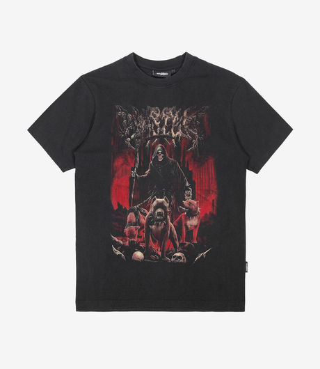 Wasted Paris Hell Gate T-Shirt Faded Black