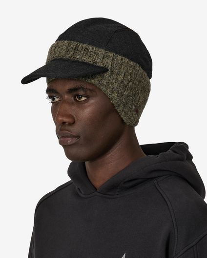 ROA Hawk Wool Knit Ear Warmer Green