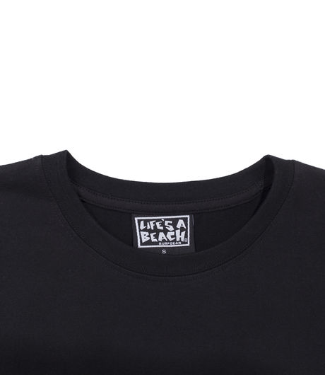 Life's a Beach Hang Loose Tee Black