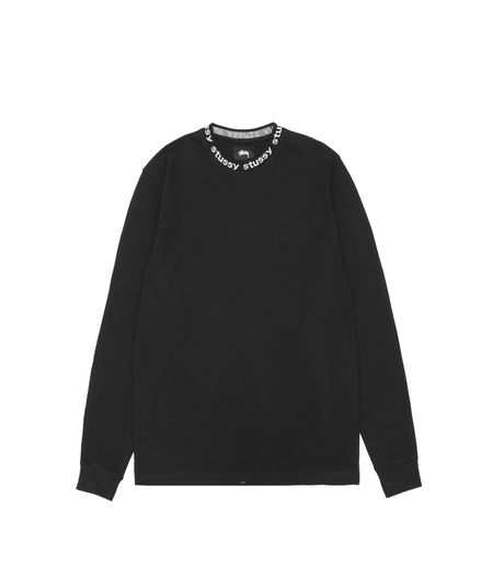 Stussy Owen LS Crew Black