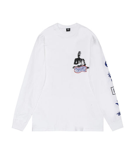 Stussy Buddha LS Tee White