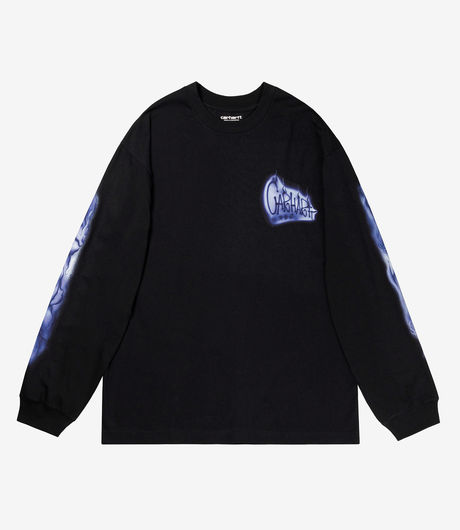 Shop Black Know Wave Long-sleeve Tees at itk online store