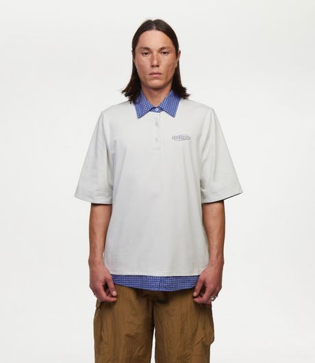 SSSTUFFF Fake Shirt SS Polo White