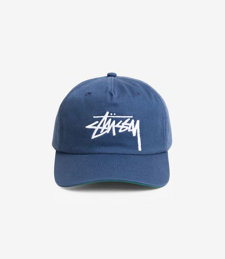 Stussy Big Stock Mid Depth Cap Deep Blue